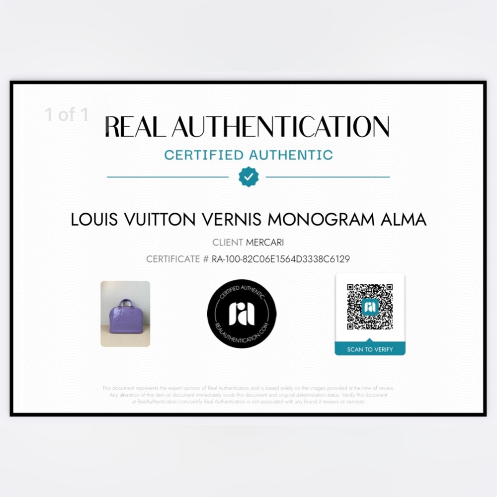 Louis Vuitton Authentic Pristine Lilac Vernis Alma - Picture 16 of 16